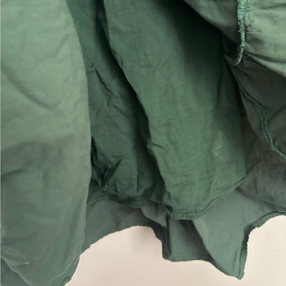 Pomander Place‎ Ceci Smocked Tiered Long Sleeve Dress - small - jaguar green - Picture 5 of 7